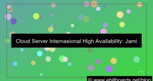 visual cloud server internasional high availability