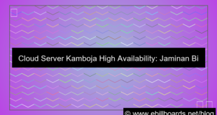 cloud server kamboja high availability