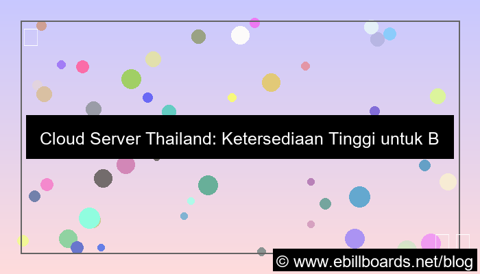 grafik cloud server thailand high availability