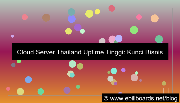 cloud server thailand uptime tinggi