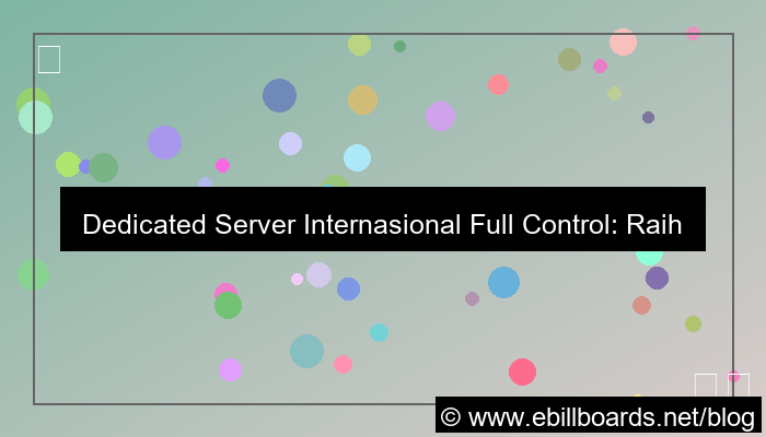 dedicated server internasional full control