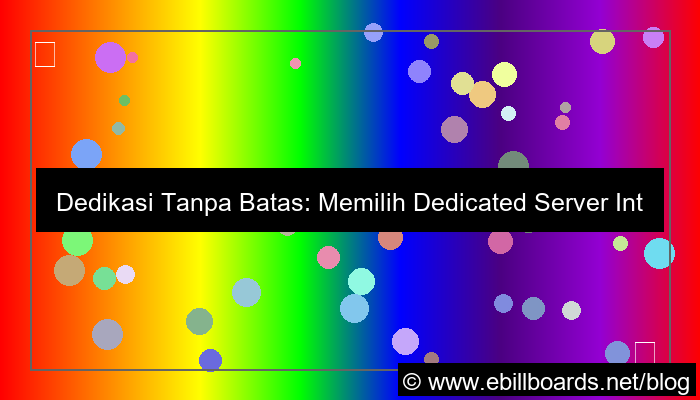 dedicated server internasional terbaik