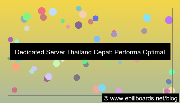 ilustrasi dedicated server thailand cepat