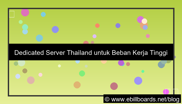 visual dedicated server thailand high workload