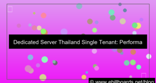 dedicated server thailand single tenant