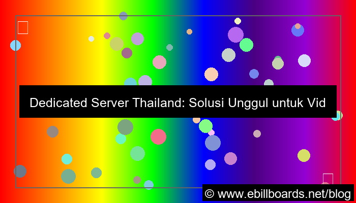ilustrasi dedicated server thailand untuk video hosting