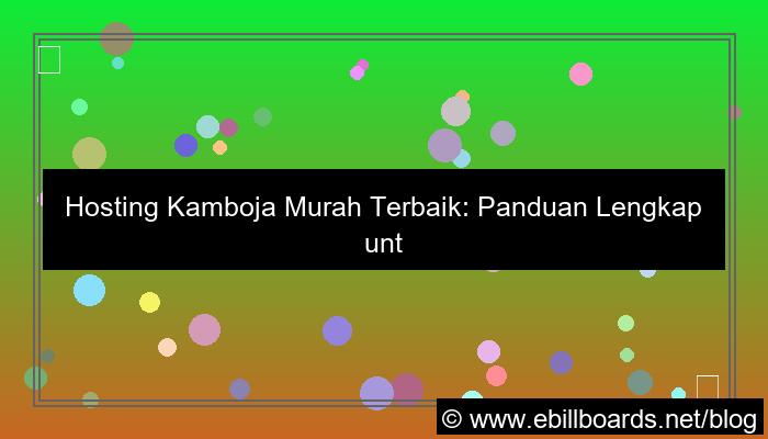 hosting kamboja murah