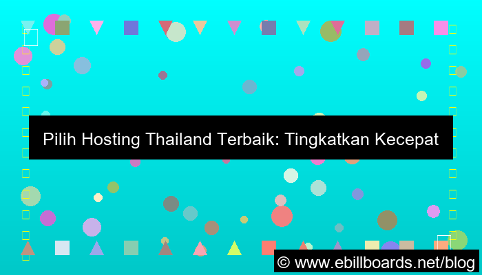 hosting thailand untuk target thailand
