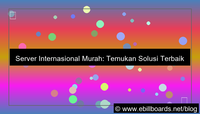 server internasional murah
