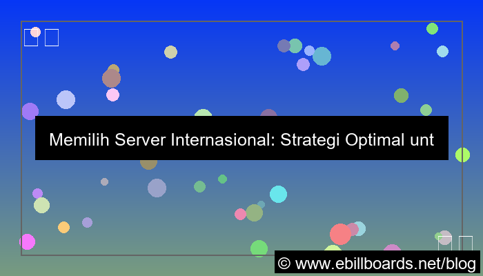 server internasional pasar internasional