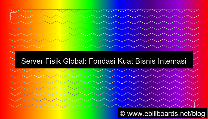 ilustrasi server internasional server fisik global