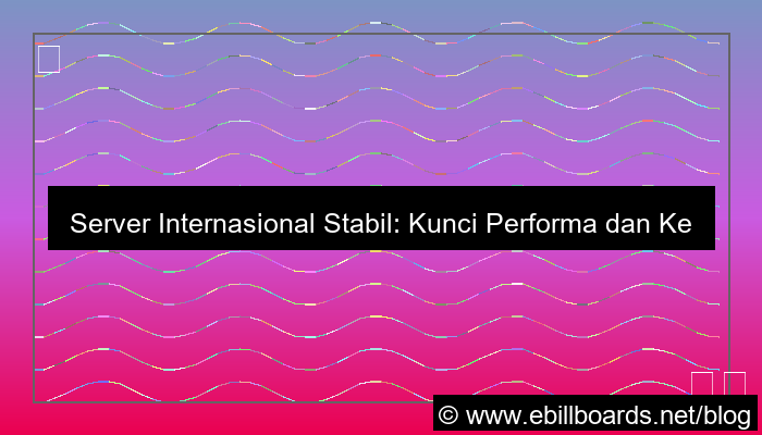 server internasional stabil