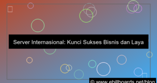server internasional untuk layanan internasional