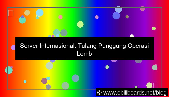 gambar server internasional untuk lembaga internasional