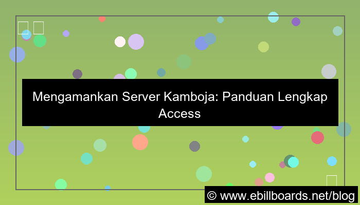 server kamboja access control