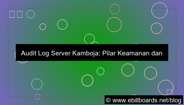 server kamboja audit log