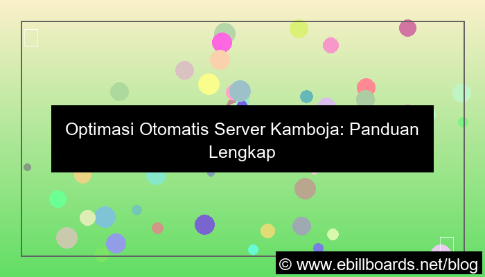 server kamboja cron job