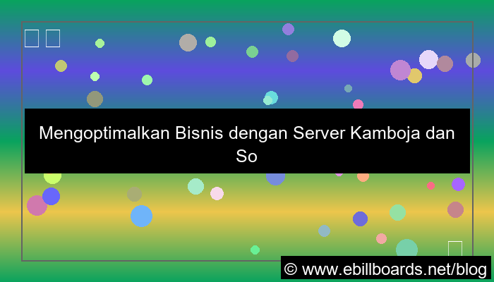 server kamboja data warehouse