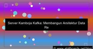 server kamboja kafka