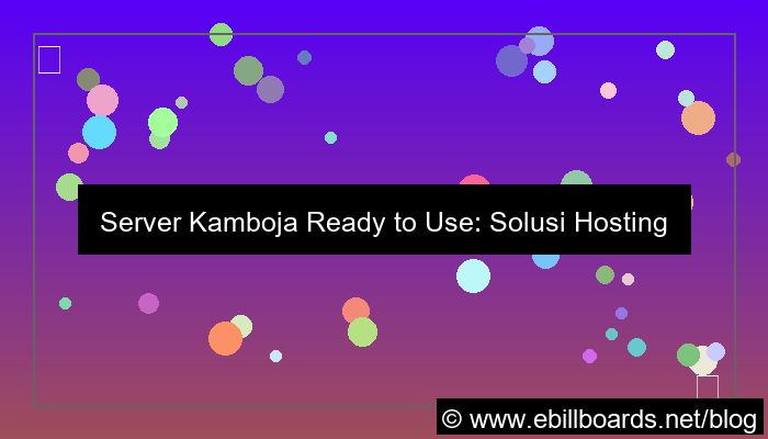 server kamboja ready to use