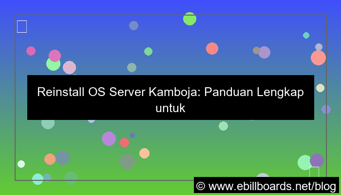 ilustrasi server kamboja reinstall os