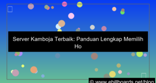 visual server kamboja terbaik