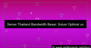 server thailand bandwidth besar