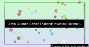 ilustrasi server thailand biaya bulanan