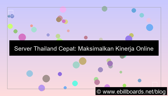 server thailand cepat