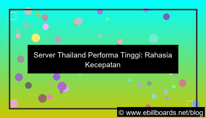 ilustrasi server thailand performa tinggi