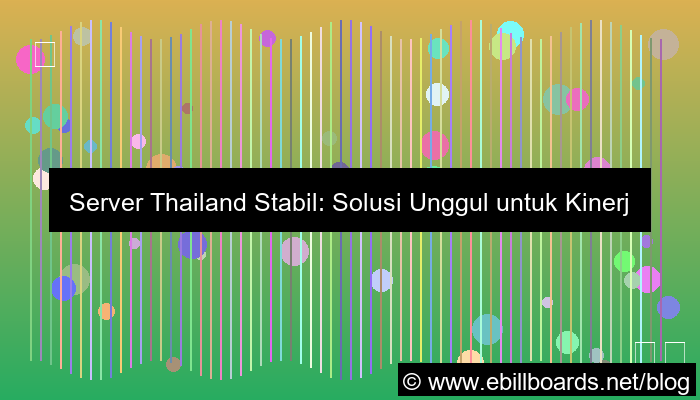 ilustrasi server thailand stabil