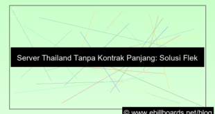 server thailand tanpa kontrak panjang