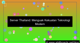 server thailand teknologi modern