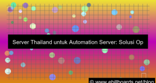 server thailand untuk automation server