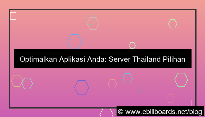server thailand untuk container runtime
