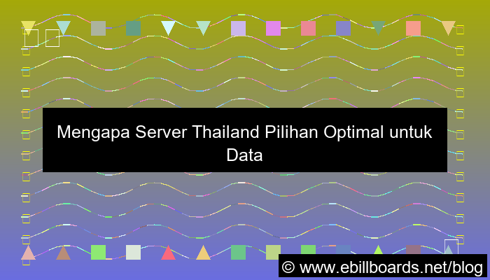 ilustrasi server thailand untuk data warehouse
