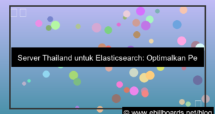 server thailand untuk elasticsearch