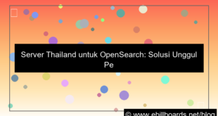 grafik server thailand untuk opensearch