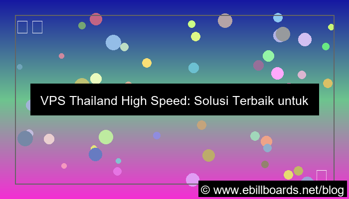 vps thailand high speed